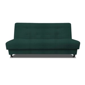 Прямой диван "Идальго", механизм книжка, рогожка, цвет bahama plus emerald