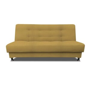 Прямой диван "Идальго", механизм книжка, рогожка, цвет bahama plus yellow
