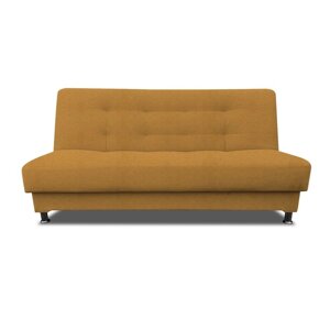 Прямой диван "Идальго", механизм книжка, рогожка, цвет savana plus yellow