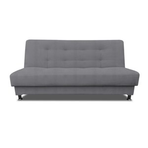 Прямой диван "Идальго", механизм книжка, рогожка, цвет solta grey