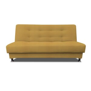 Прямой диван "Идальго", механизм книжка, велюр, цвет dream yellow