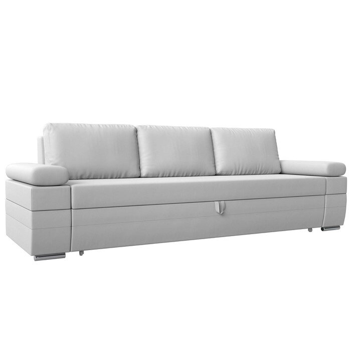 Прямой диван "Канкун", механизм дельфин, экокожа, цвет белый от компании Интернет-гипермаркет «MALL24» - фото 1
