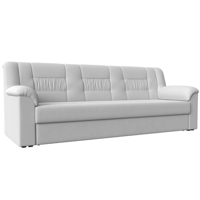 Прямой диван "Карелия", механизм дельфин, экокожа, цвет белый от компании Интернет-гипермаркет «MALL24» - фото 1