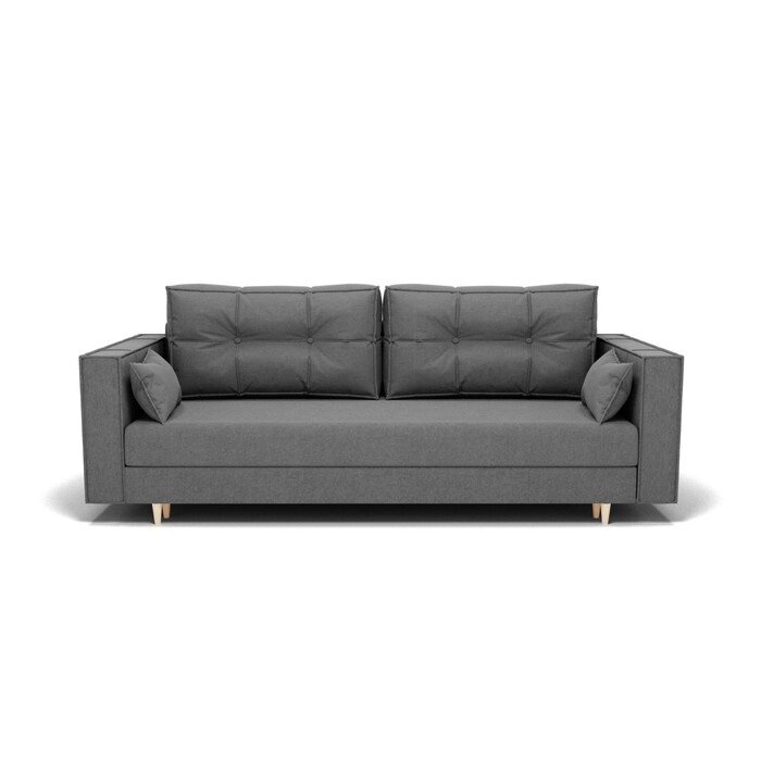 Прямой диван "Консул 1", механизм пантограф, ППУ, велюр, цвет гелекси лайт 021 от компании Интернет-гипермаркет «MALL24» - фото 1