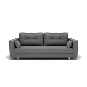 Прямой диван "Консул 1", механизм пантограф, ППУ, велюр, цвет гелекси лайт 021