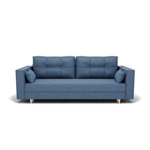 Прямой диван "Консул 1", механизм пантограф, ППУ, велюр, цвет гелекси лайт 022