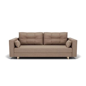 Прямой диван "Консул 1", механизм пантограф, ППУ, велюр, цвет гелекси лайт 023