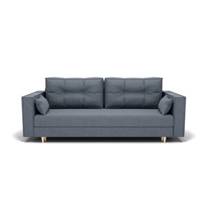 Прямой диван "Консул 1", механизм пантограф, ППУ, велюр, цвет гелекси лайт 026