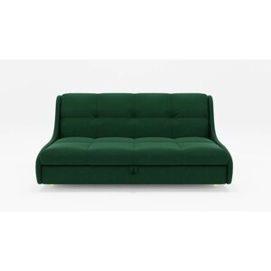 Прямой диван "Куба 1400", механизм выкатной, ППУ, велюр, цвет гелекси лайт 010