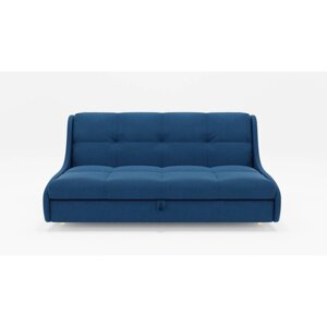 Прямой диван "Куба 1400", механизм выкатной, ППУ, велюр, цвет гелекси лайт 014