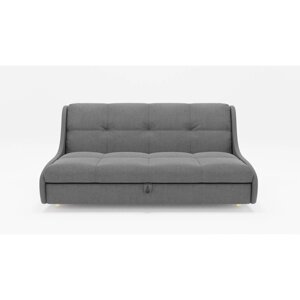Прямой диван "Куба 1400", механизм выкатной, ППУ, велюр, цвет гелекси лайт 021