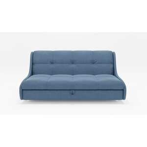 Прямой диван "Куба 1400", механизм выкатной, ППУ, велюр, цвет гелекси лайт 022