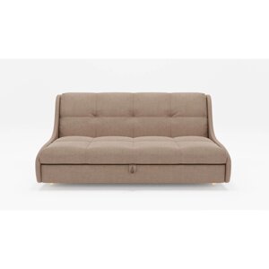 Прямой диван "Куба 1400", механизм выкатной, ППУ, велюр, цвет гелекси лайт 023