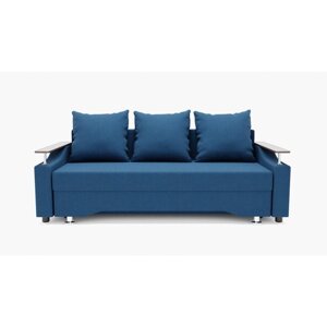 Прямой диван "Квадро 1", механизм еврокнижка, ППУ, велюр, цвет гелекси лайт 014