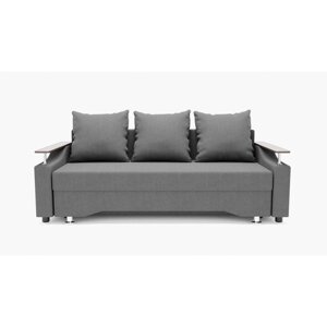 Прямой диван "Квадро 1", механизм еврокнижка, ППУ, велюр, цвет гелекси лайт 021