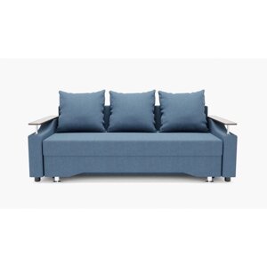 Прямой диван "Квадро 1", механизм еврокнижка, ППУ, велюр, цвет гелекси лайт 022