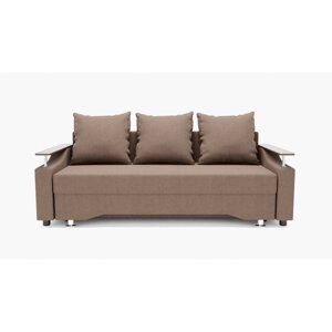 Прямой диван "Квадро 1", механизм еврокнижка, ППУ, велюр, цвет гелекси лайт 023