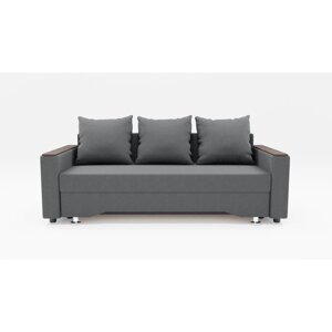 Прямой диван "Квадро 2", механизм еврокнижка, велюр, цвет гелекси лайт 021