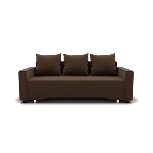 Прямой диван "Квадро 2", механизм еврокнижка, велюр, цвет селфи 03