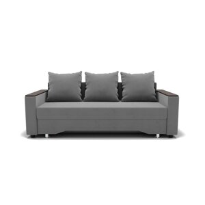 Прямой диван "Квадро 2", механизм еврокнижка, велюр, цвет селфи 15
