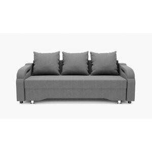 Прямой диван "Квадро 5", механизм еврокнижка, велюр, цвет гелекси лайт 021