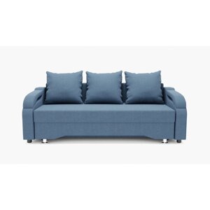 Прямой диван "Квадро 5", механизм еврокнижка, велюр, цвет гелекси лайт 022