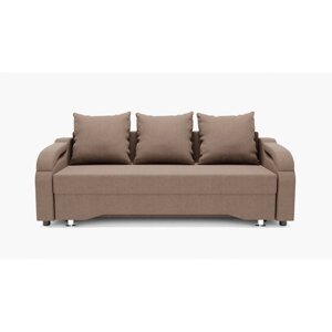 Прямой диван "Квадро 5", механизм еврокнижка, велюр, цвет гелекси лайт 023