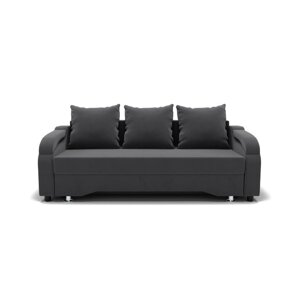 Прямой диван "Квадро 5", механизм еврокнижка, велюр, цвет селфи 07