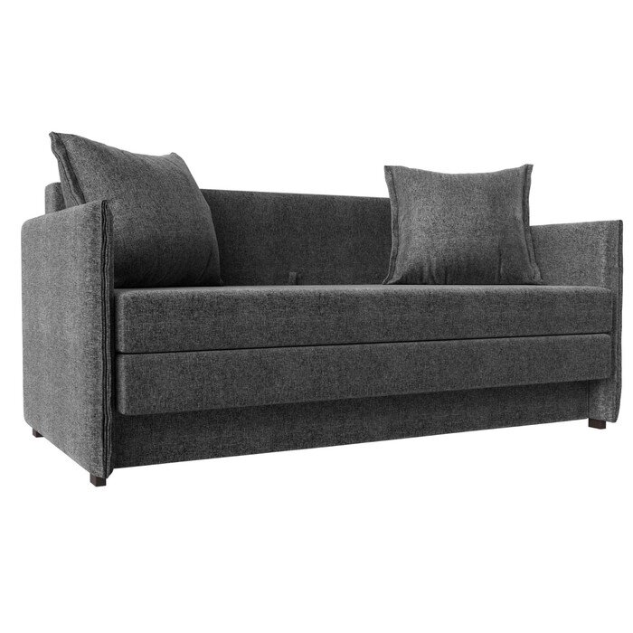 Прямой диван "Лига 011", механизм раскладной, рогожка, цвет серый от компании Интернет-гипермаркет «MALL24» - фото 1