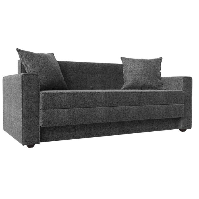 Прямой диван "Лига 012", механизм раскладной, рогожка, цвет серый от компании Интернет-гипермаркет «MALL24» - фото 1