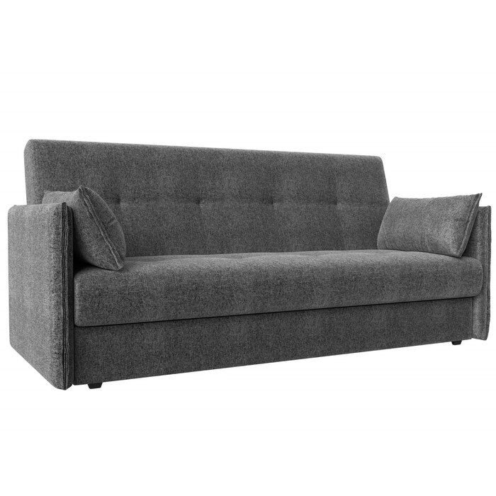 Прямой диван "Лига 018", механизм книжка, рогожка, цвет серый от компании Интернет-гипермаркет «MALL24» - фото 1