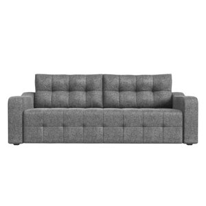 Прямой диван "Лиссабон", механизм еврокнижка, рогожка, цвет серый