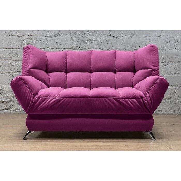 Прямой диван "Люкс 2", механизм клик-кляк, велюр, цвет сatania plum от компании Интернет-гипермаркет «MALL24» - фото 1