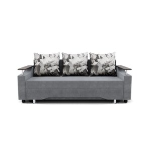 Прямой диван "Манго", механизм еврокнижка, ППУ, велюр, цвет глория 271 / дубай 1