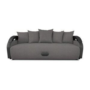 Прямой диван "Мария", механизм еврокнижка, рогожка, цвет bahama steel