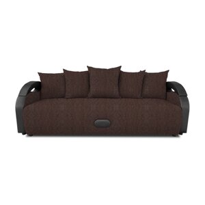Прямой диван "Мария", механизм еврокнижка, рогожка, цвет savana chocolate
