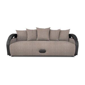 Прямой диван "Мария", механизм еврокнижка, рогожка, цвет savana plus mocca