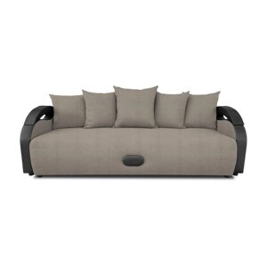 Прямой диван "Мария", механизм еврокнижка, рогожка, цвет solta pebble