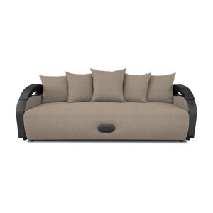 Прямой диван "Мария", механизм еврокнижка, велюр, цвет bingo beige