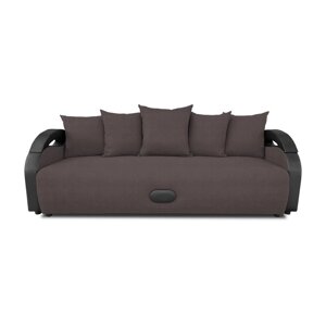 Прямой диван "Мария", механизм еврокнижка, велюр, цвет bingo chocolate