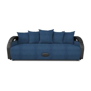 Прямой диван "Мария", механизм еврокнижка, велюр, цвет bingo denim