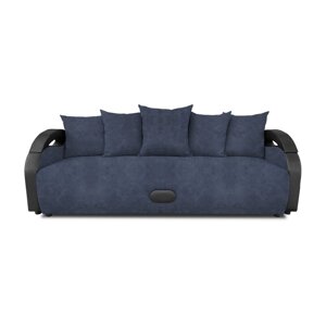 Прямой диван "Мария", механизм еврокнижка, велюр, цвет dakota denim