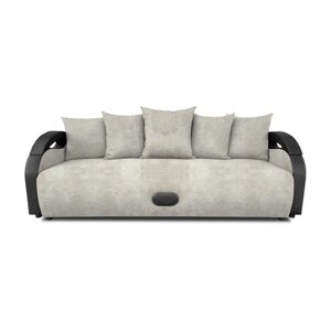Прямой диван "Мария", механизм еврокнижка, велюр, цвет dakota ivory