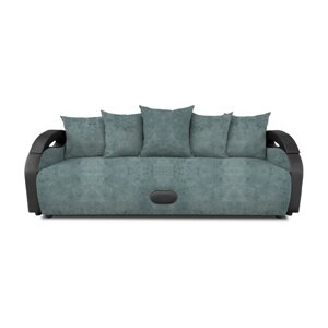 Прямой диван "Мария", механизм еврокнижка, велюр, цвет dakota mint