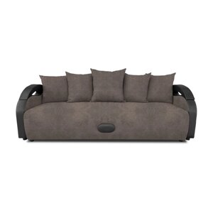 Прямой диван "Мария", механизм еврокнижка, велюр, цвет dakota nut