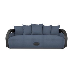 Прямой диван "Мария", механизм еврокнижка, велюр, цвет dream ocean