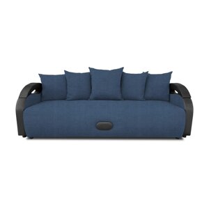Прямой диван "Мария", механизм еврокнижка, велюр, цвет vital ocean