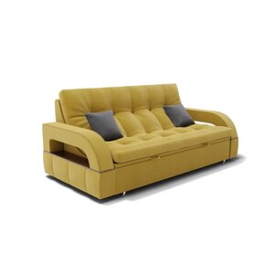 Прямой диван "Майами 1", механизм венеция, велюр, цвет селфи 08 / подушки 07