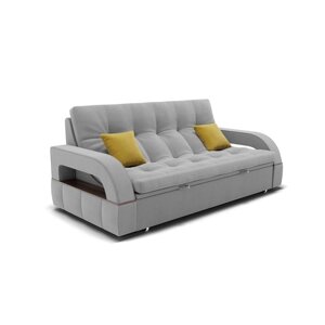 Прямой диван "Майами 1", механизм венеция, велюр, цвет селфи15 / подушки 08