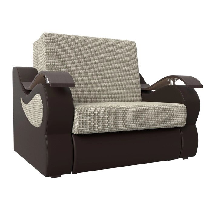 Прямой диван "Меркурий", механизм аккордеон, корфу, цвет корфу 02 / коричневый от компании Интернет-гипермаркет «MALL24» - фото 1